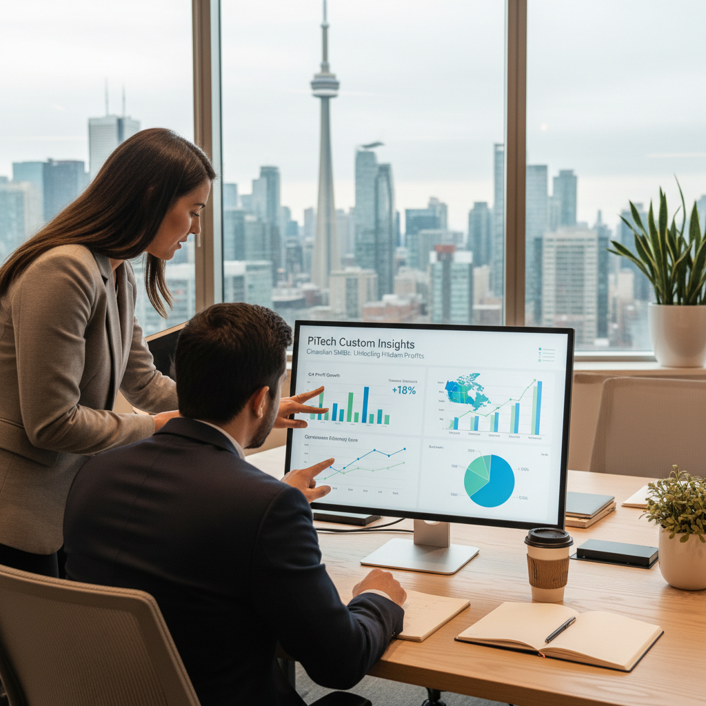 Custom Data Analysis Tools: Canada's SMB Growth Engine - Featured Article Image | PiTech Blog