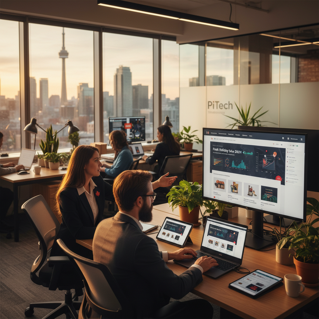 Optimizing E-commerce for Peak Holiday Sales in Canada - Featured Article Image | PiTech Blog